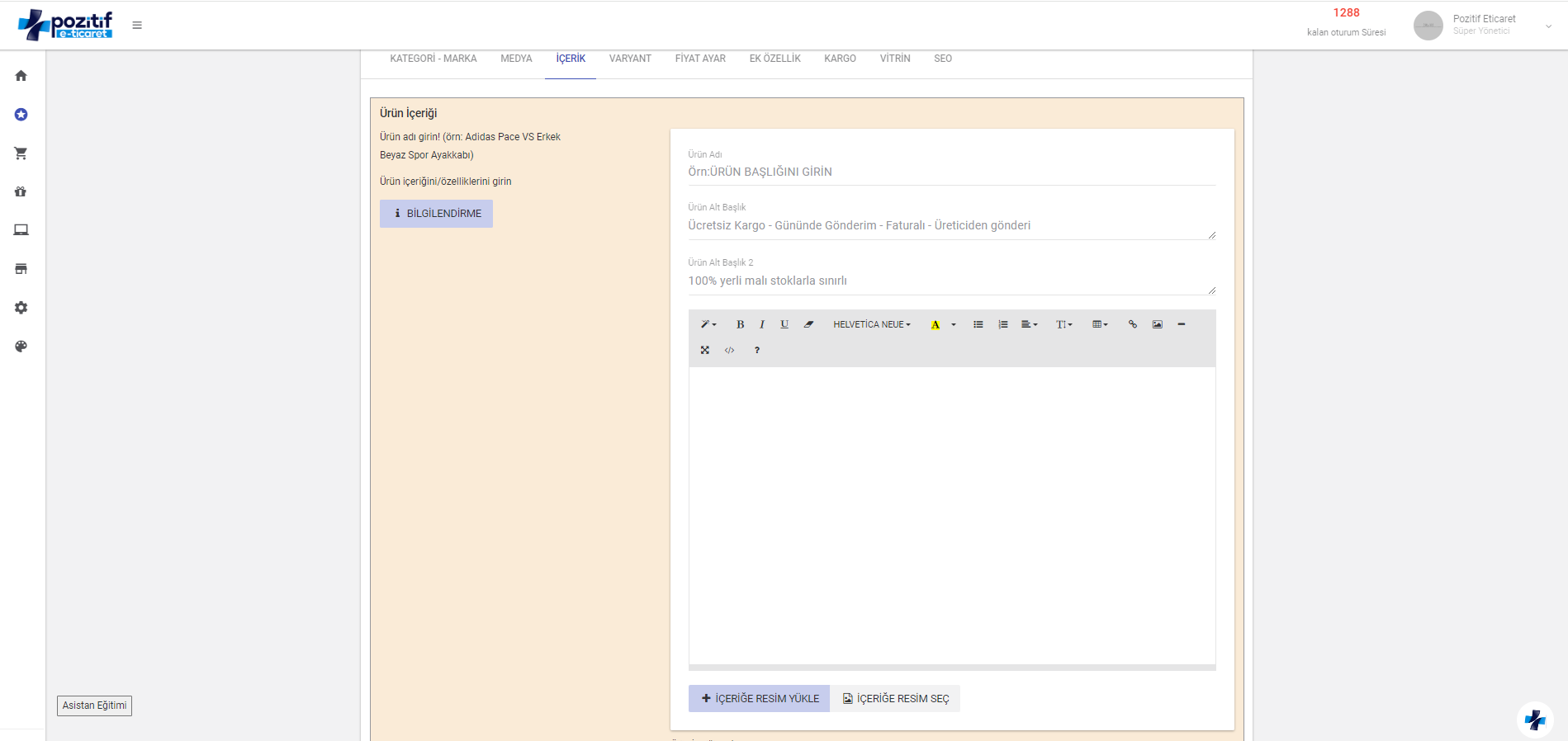 Nasıl Ürün Eklerim