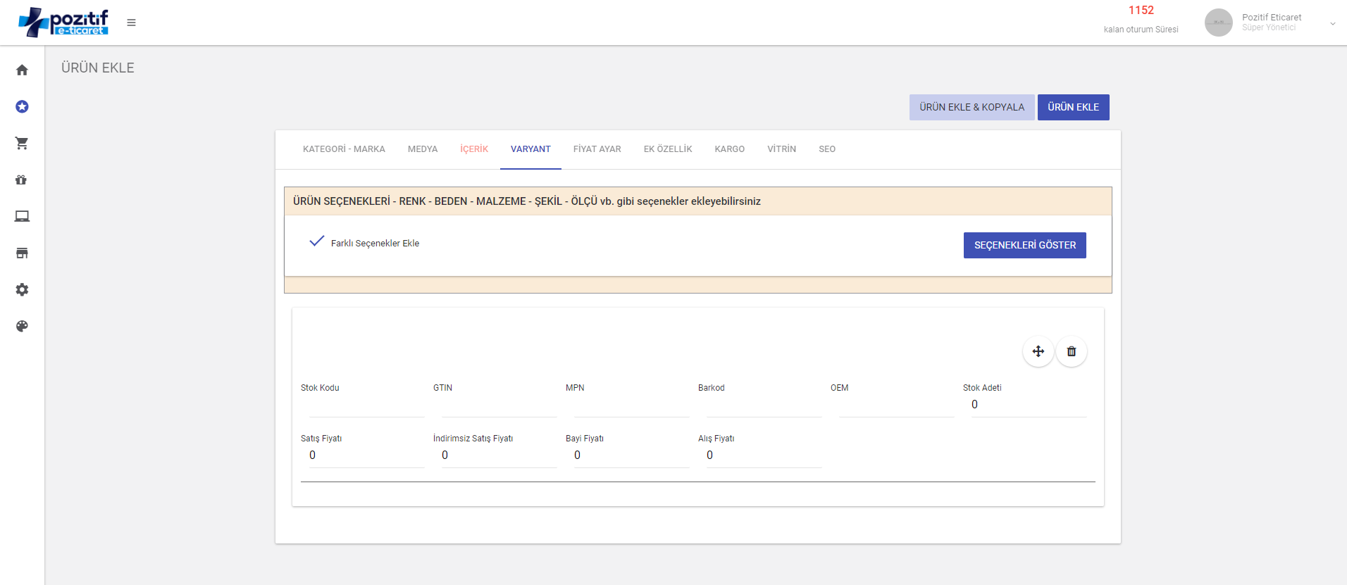 Nasıl Ürün Eklerim