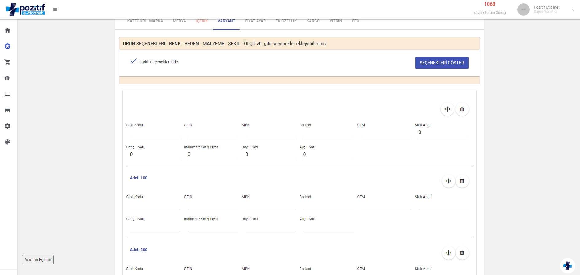 Nasıl Ürün Eklerim