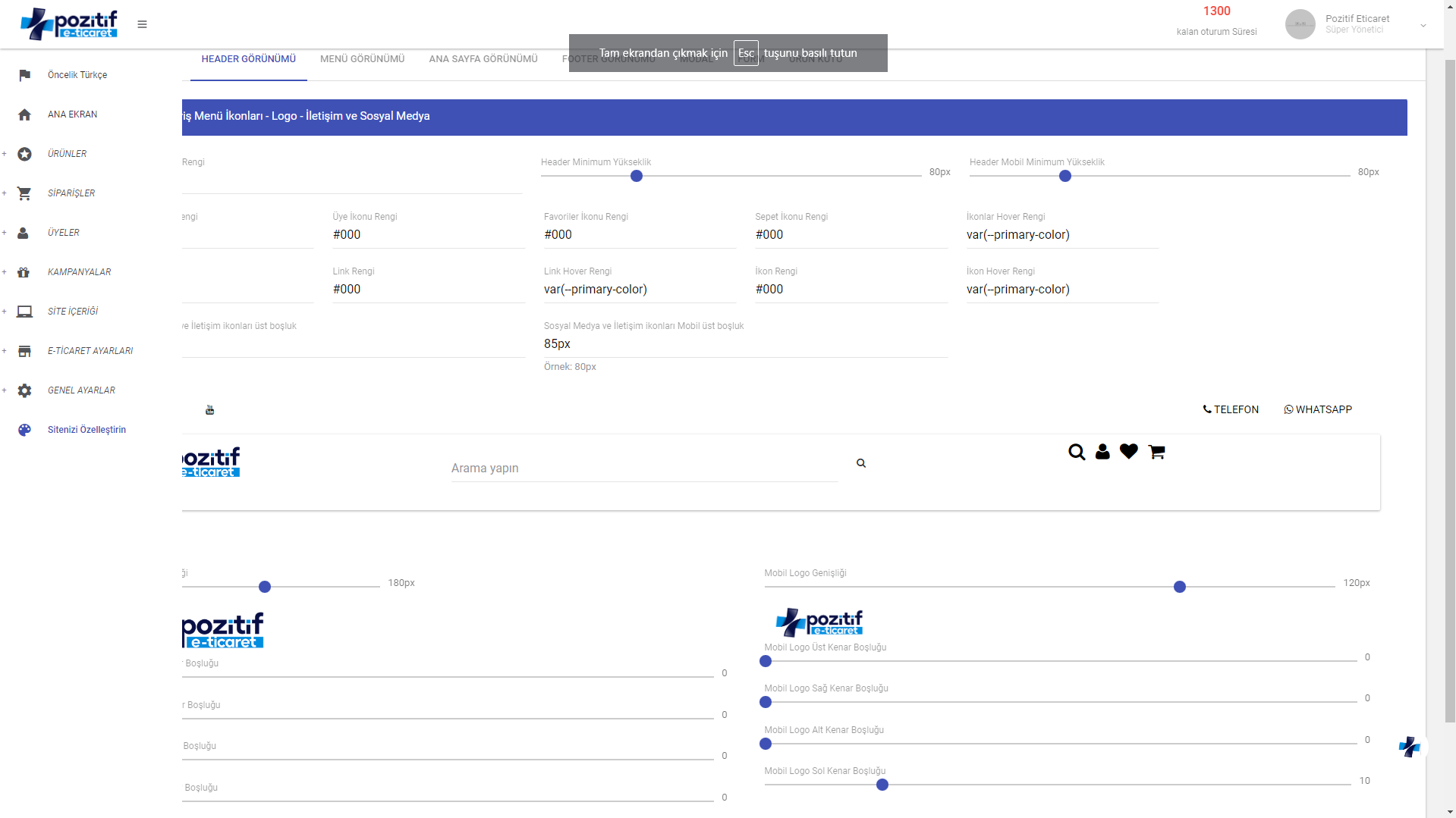 Site Temasını Nasıl Özelleştirebilirim?